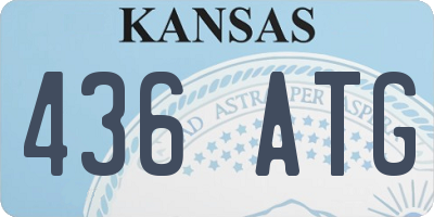 KS license plate 436ATG