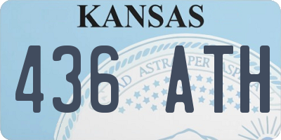 KS license plate 436ATH