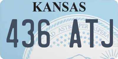 KS license plate 436ATJ