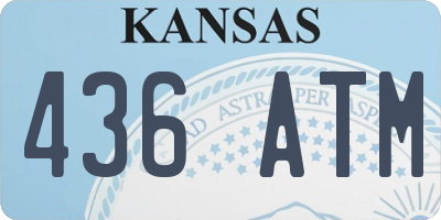 KS license plate 436ATM