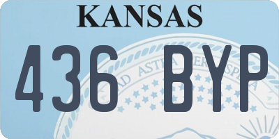 KS license plate 436BYP