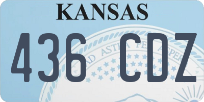 KS license plate 436CDZ