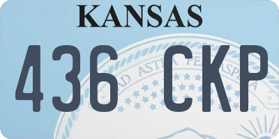 KS license plate 436CKP