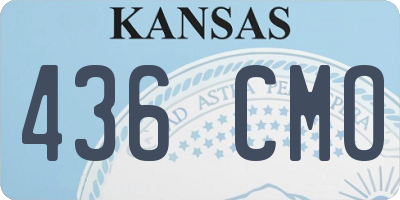 KS license plate 436CMO