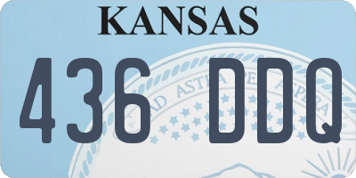 KS license plate 436DDQ