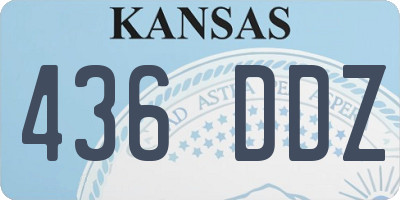 KS license plate 436DDZ