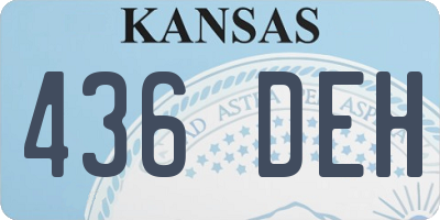 KS license plate 436DEH