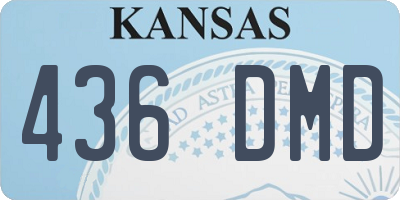 KS license plate 436DMD