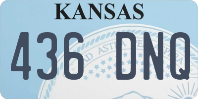 KS license plate 436DNQ