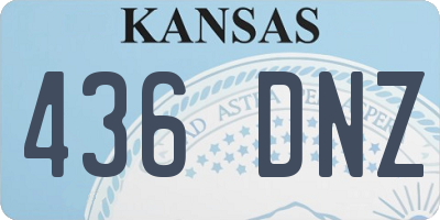 KS license plate 436DNZ
