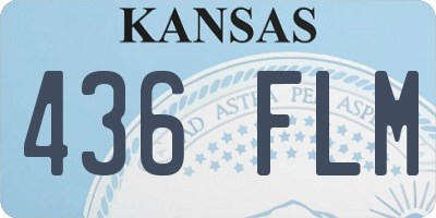 KS license plate 436FLM