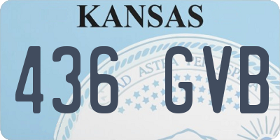 KS license plate 436GVB