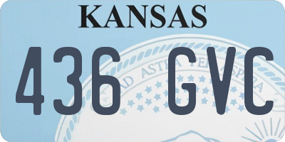 KS license plate 436GVC