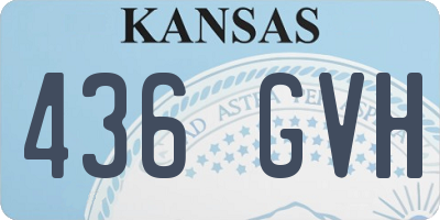 KS license plate 436GVH