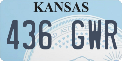 KS license plate 436GWR