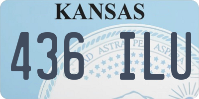 KS license plate 436ILU