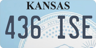 KS license plate 436ISE