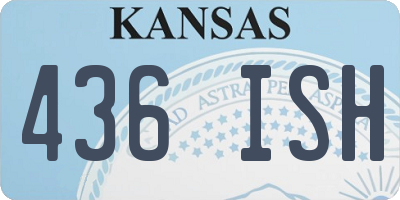KS license plate 436ISH