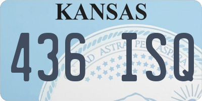 KS license plate 436ISQ