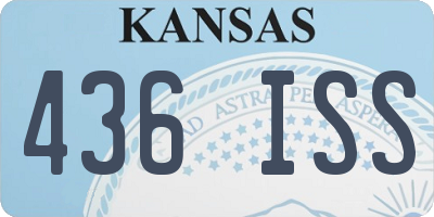 KS license plate 436ISS
