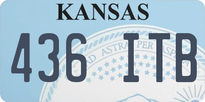 KS license plate 436ITB