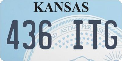 KS license plate 436ITG