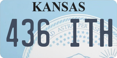 KS license plate 436ITH