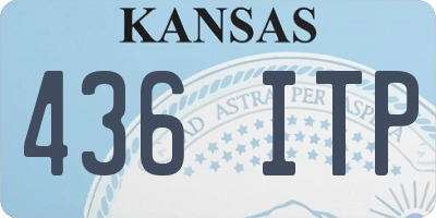 KS license plate 436ITP