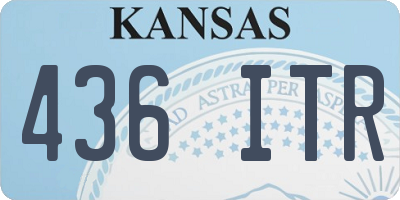 KS license plate 436ITR