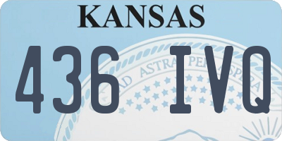 KS license plate 436IVQ