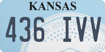 KS license plate 436IVV