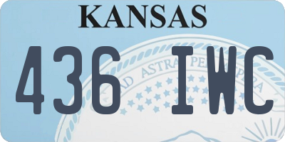 KS license plate 436IWC