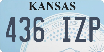 KS license plate 436IZP