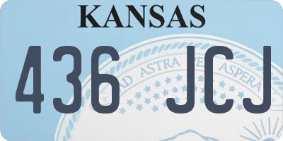 KS license plate 436JCJ