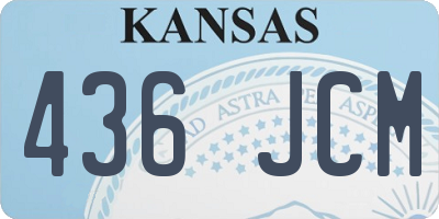 KS license plate 436JCM
