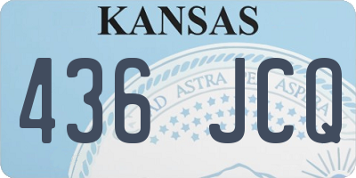 KS license plate 436JCQ
