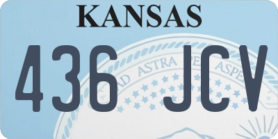 KS license plate 436JCV