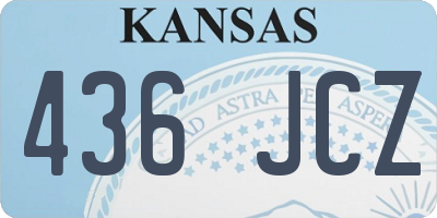 KS license plate 436JCZ