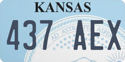 KS license plate 437AEX