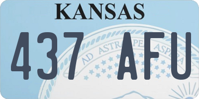 KS license plate 437AFU