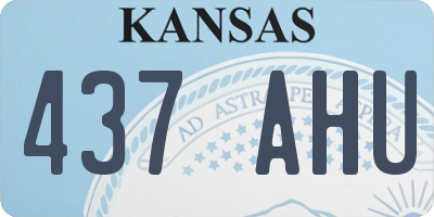 KS license plate 437AHU