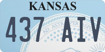 KS license plate 437AIV