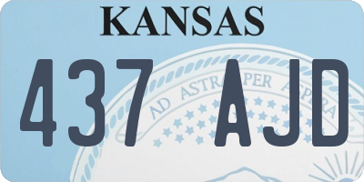 KS license plate 437AJD