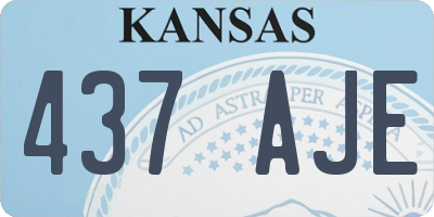 KS license plate 437AJE