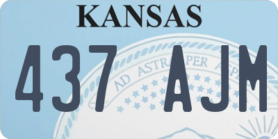 KS license plate 437AJM