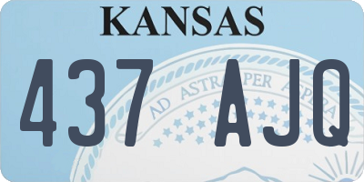 KS license plate 437AJQ