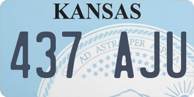 KS license plate 437AJU
