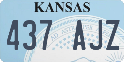 KS license plate 437AJZ