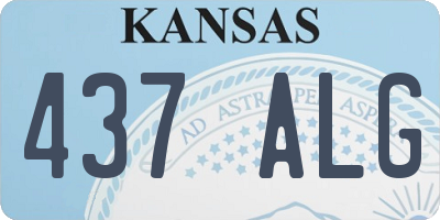 KS license plate 437ALG