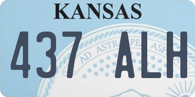 KS license plate 437ALH